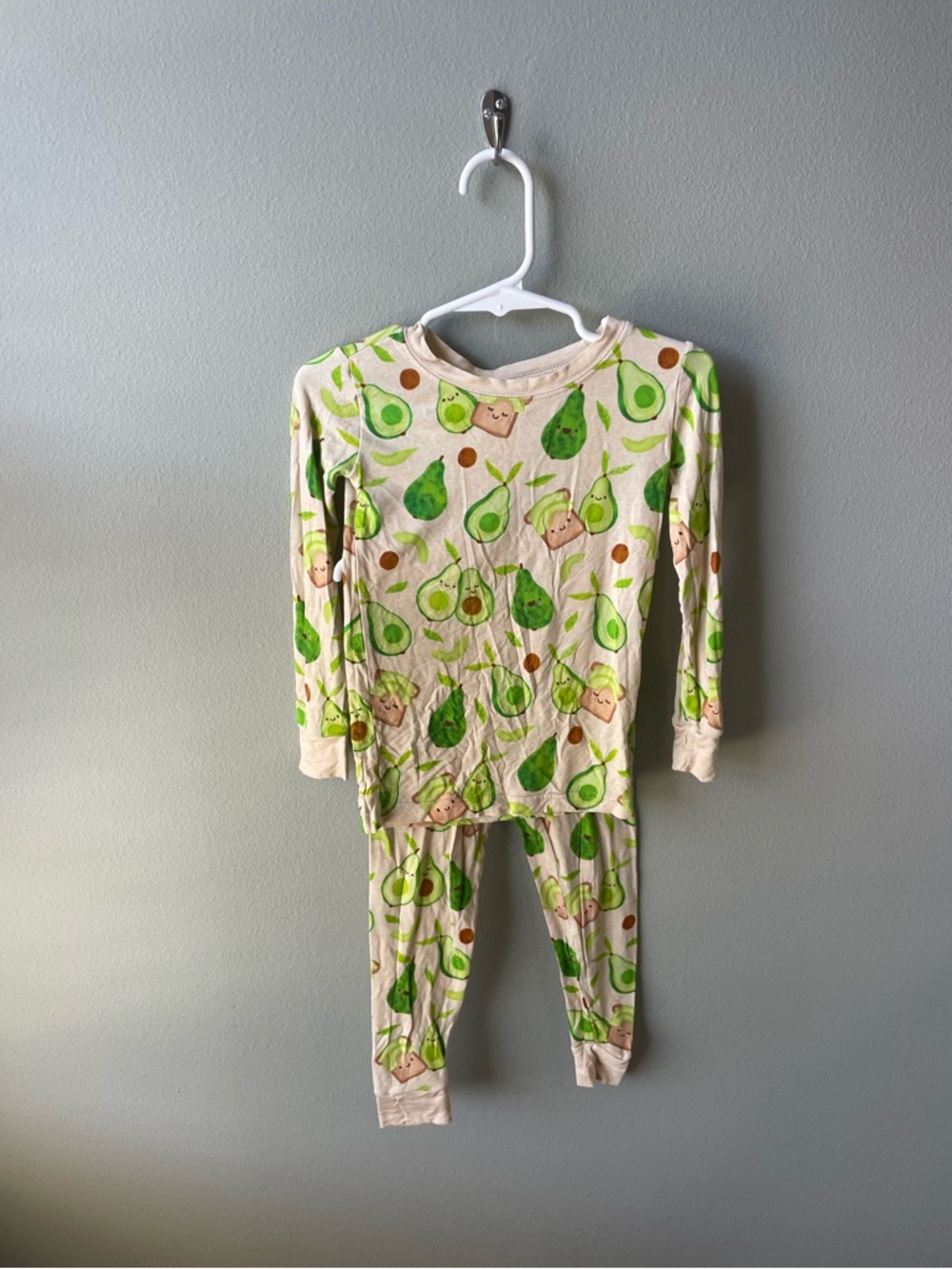 Little Sleepies Avocado Toast Bamboo Two Piece Long Sleeve Pajama Set